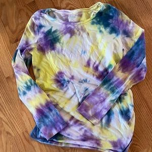 Tie dye maternity shirt